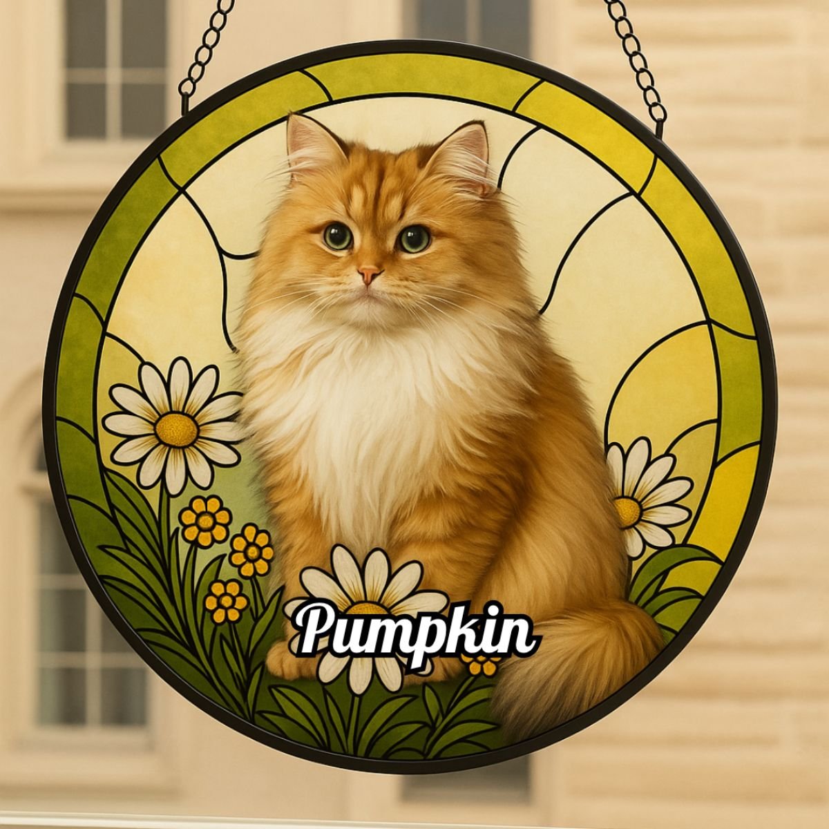 Custom Cat Pet Portrait Suncatcher – Personalised Acrylic Rainbow Window Decoration - Image 10